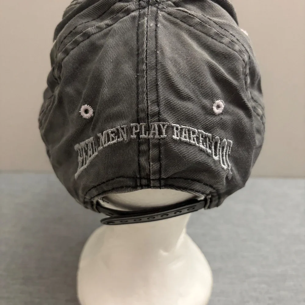 Vintage Flintstones Hat‎ Mens OSFA Grey 1993 Barney Rubble Raiders Trashed 90s